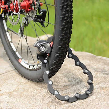 ROCKBROS vouwfietsslot antidiefstal legeringsslot met bevestigingsbeugel #Stijl_Rond