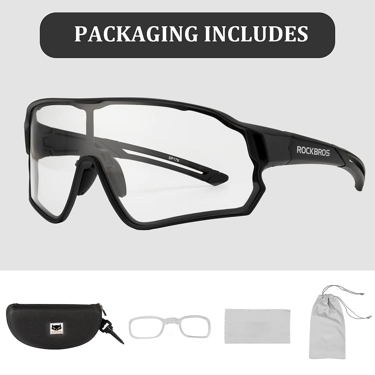 ROCKBROS fotochromische fietsbril full frame