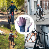Dames korte fietshandschoenen met schokdemping