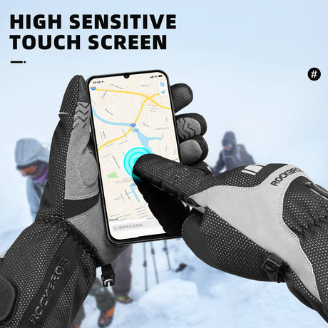 Elektrisch verwarmde winterhandschoenen met touchscreen