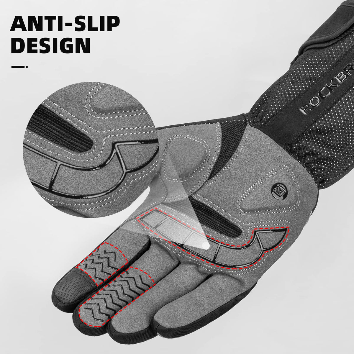 Elektrisch verwarmde winterhandschoenen met touchscreen