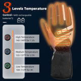 Elektrisch verwarmde winterhandschoenen met touchscreen