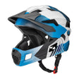 #Blauw ROCKBROS fullface kinderhelm voor bmx, mtb en skateboard met ventilatie