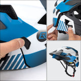 #Blauw ROCKBROS fullface kinderhelm voor bmx, mtb en skateboard met ventilatie