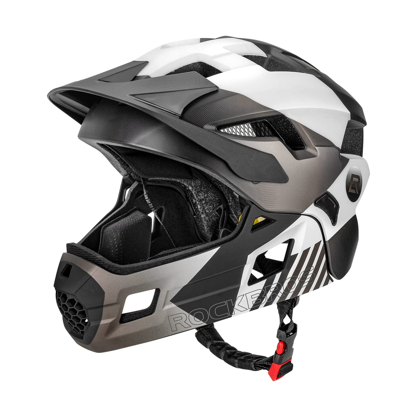 #Titanium ROCKBROS fullface kinderhelm voor bmx, mtb en skateboard met ventilatie