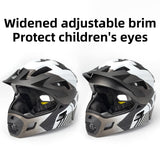 #Titanium ROCKBROS fullface kinderhelm voor bmx, mtb en skateboard met ventilatie