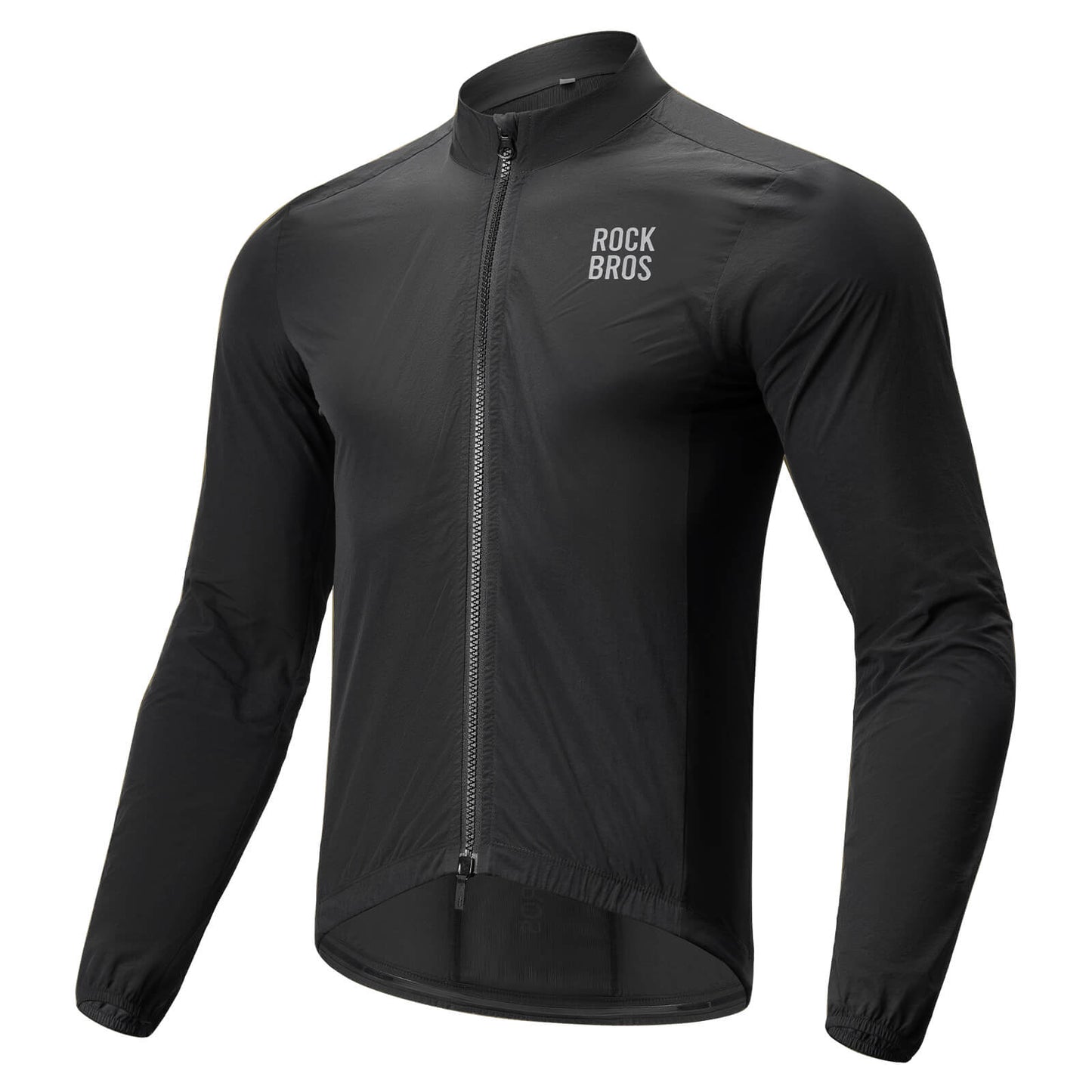 ROCKBROS long-seeved cycling windbreaker jas foldable#black