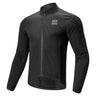 ROCKBROS long-seeved cycling windbreaker jas foldable#black