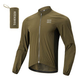 ROCKBROS long-seeved cycling windbreaker jas foldable#black