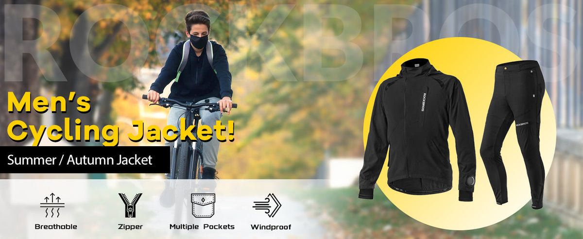 Heren ademende fietsset voor lente, zomer en herfst