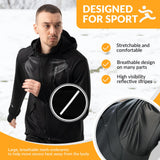 Heren fietsjack met thermische fleece en reflecterende details