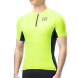 Heren fietsshirt met korte mouwen en reflecterende details