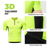 Heren fietsshirt met korte mouwen en reflecterende details