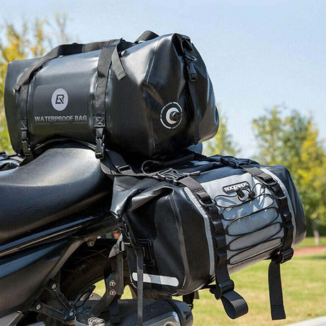 waterafstotende dubbele motortassen 62 L van PVC