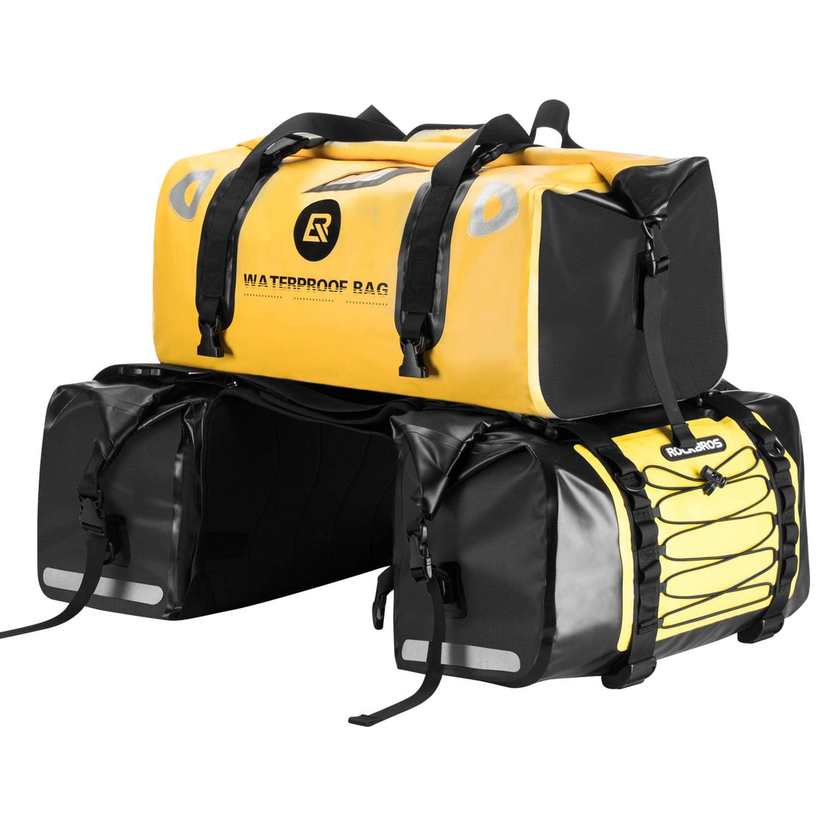 waterafstotende dubbele motortassenset 55 + 62 L