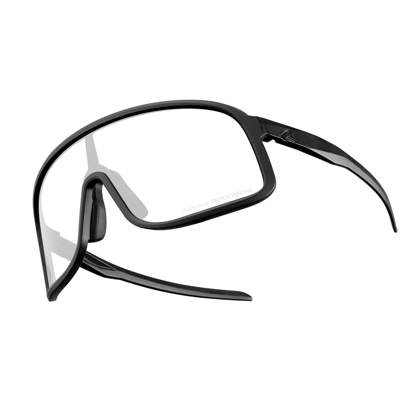 ROCKBROS fotochromische fietsbril uv400 met anti-condens pc lens#kleur_zwart