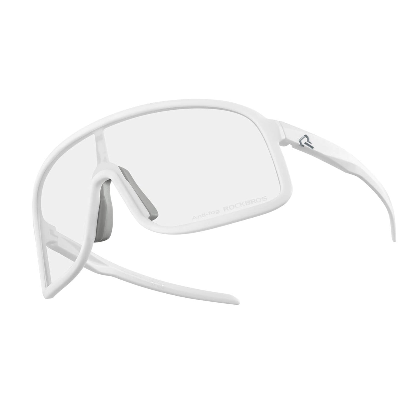 ROCKBROS fotochromische fietsbril uv400 met anti-condens pc lens#kleur_wit