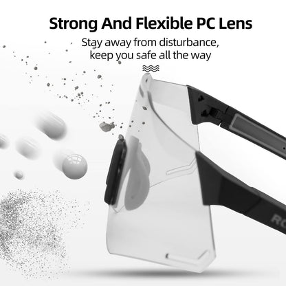 ROCKBROS Photochromic Cycling Glasses UV Protection Sunglasses Transparent