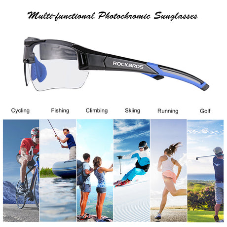 Fotochromische sportieve fietsbril met UV400