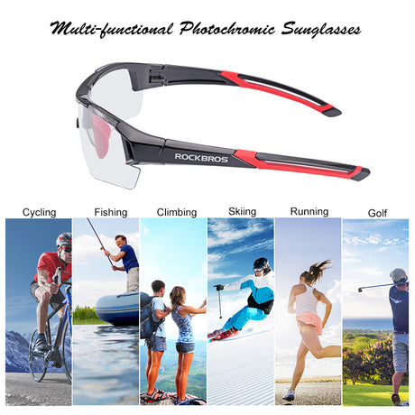 Fotochromische sportieve fietsbril met UV400
