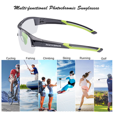Fotochromische sportieve fietsbril met UV400