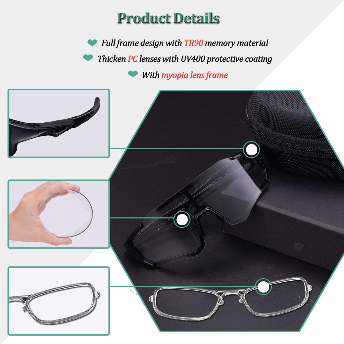 ROCKBROS fotochromische fietsbril tr90 full frame uv400