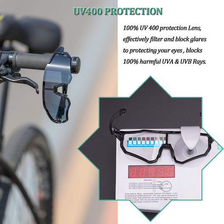 ROCKBROS fotochromische fietsbril tr90 full frame uv400
