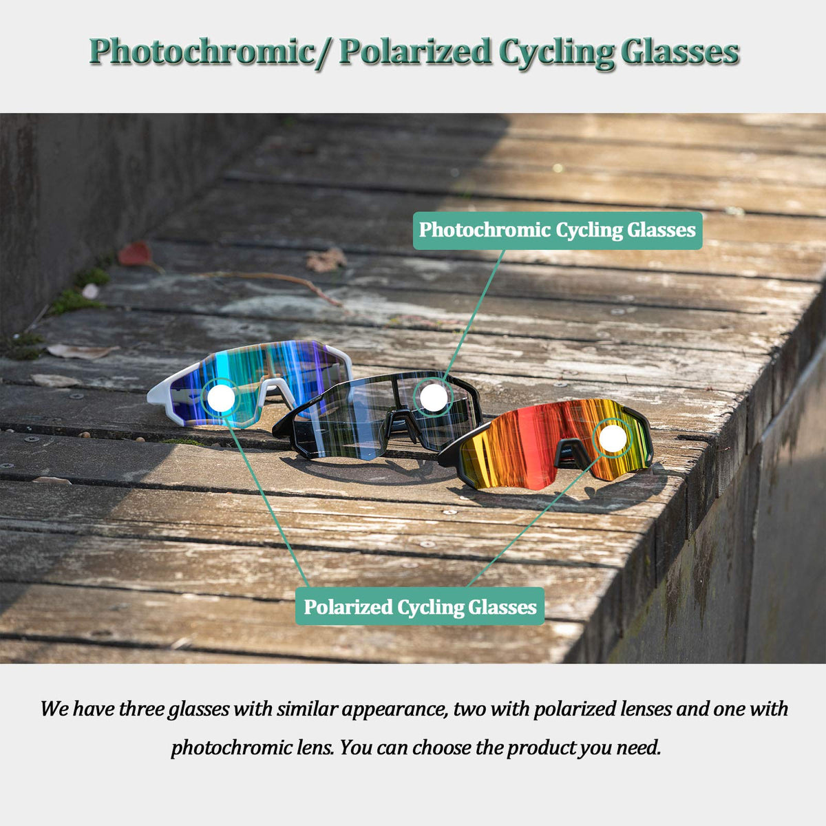 ROCKBROS fotochromische fietsbril tr90 full frame uv400
