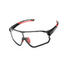 ROCKBROS fotochromische fietsbril uv400 full frame#kleur_zwart rood