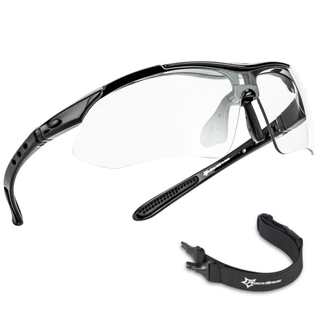 ROCKBROS fotochromische sportbril met verwisselbare band#kleur_zwart