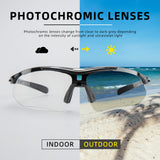 ROCKBROS fotochromische sportbril met verwisselbare band#kleur_zwart