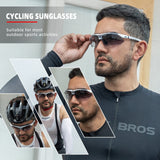 ROCKBROS fotochromische sportbril met verwisselbare band#kleur_wit