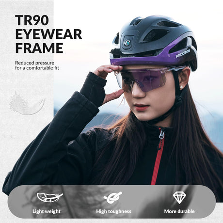 Fotochromische sportbril met TR90-montuur