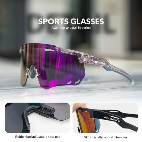 Fotochromische sportbril met TR90-montuur