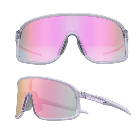 ROCKBROS fotochromische fietsbril uv400 met licht tr90 montuur unisex#kleur_lavendelgrijs