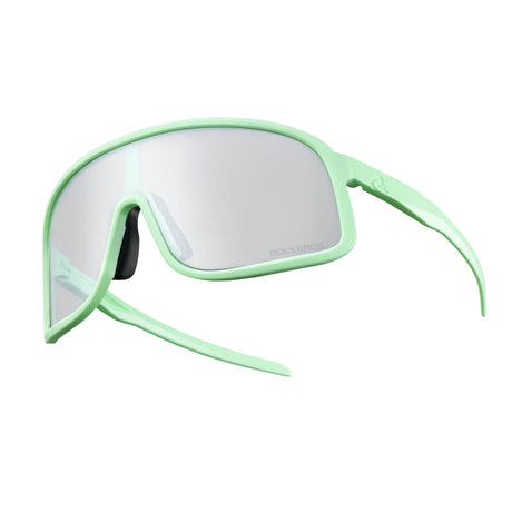 ROCKBROS fotochromische fietsbril uv400 met licht tr90 montuur unisex#kleur_mintgroen