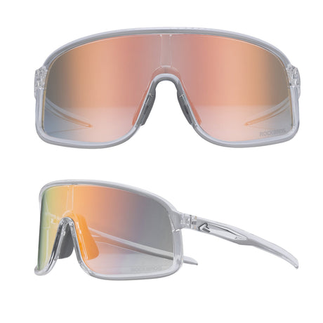 ROCKBROS fotochromische fietsbril uv400 met licht tr90 montuur unisex#kleur_transparant