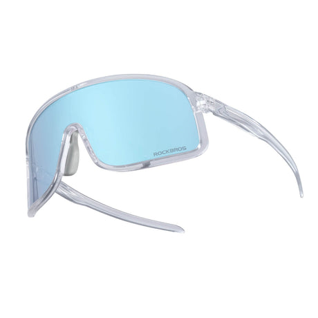 ROCKBROS fotochromische fietsbril uv400 met licht tr90 montuur unisex#kleur_oudroze