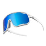 ROCKBROS gepolariseerde fietsbril uv400 transparant tr90#kleur_helder wit/gepolariseerd ijsblauw