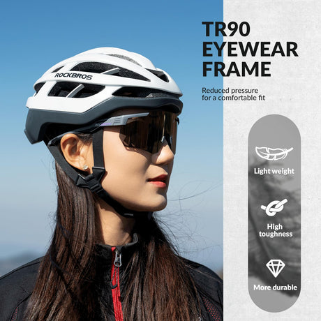 ROCKBROS gepolariseerde fietsbril uv400#kleur_grijs