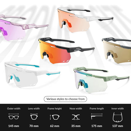 ROCKBROS gepolariseerde fietsbril uv400#kleur_grijs