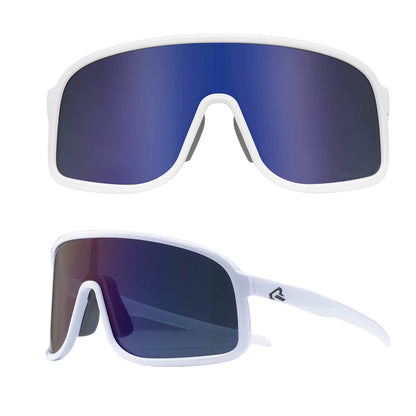 ROCKBROS gepolariseerde fietsbril uv400 met licht tr90 montuur unisex#kleur_helder_wit