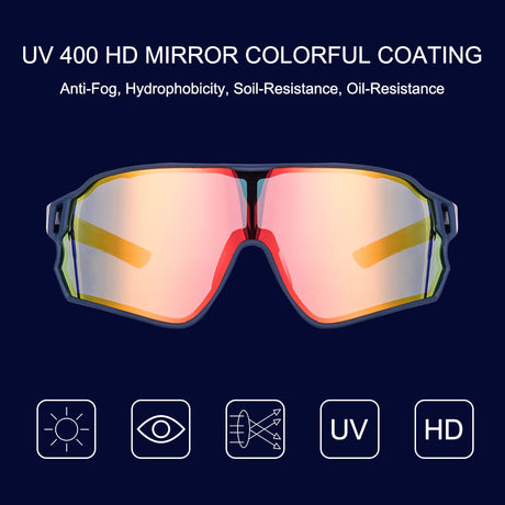 ROCKBROS gepolariseerde sportbril uv400 met tr90 frame#kleur_blauw