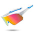 ROCKBROS gepolariseerde sportbril uv400 met tr90 frame#kleur_wit blauw
