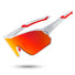 ROCKBROS gepolariseerde sportbril uv400 met tr90 frame#kleur_wit rood
