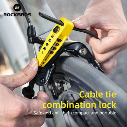 ROCKBROS draagbaar kabelbinder wachtwoordslot – ultralight antidiefstalbeveiliging