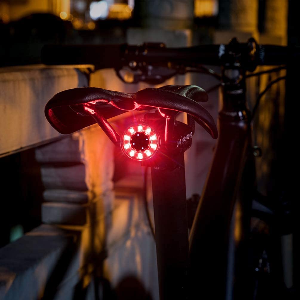 ROCKBROS q1 smart achterlicht waterproof led remlicht 7 lichtkleuren