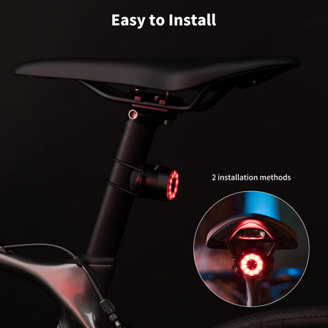 Fietslichtset met 1600 lm voorlicht en remsensor-achterlicht