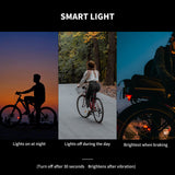 ROCKBROS q3 smart achterlicht ipx6 led remlicht usb oplaadbaar