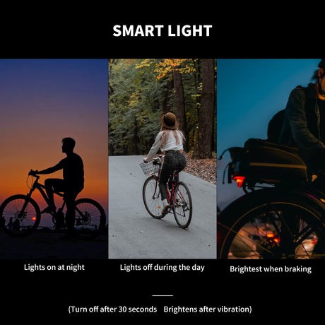 ROCKBROS q3 smart achterlicht ipx6 led remlicht usb oplaadbaar